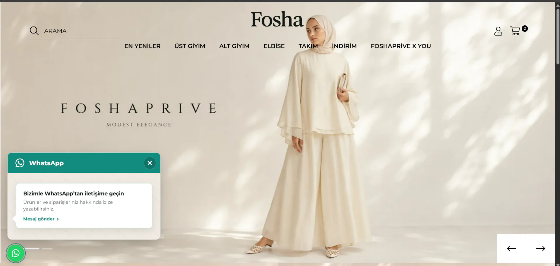 Fosha Prive proje ekran görüntüsü
