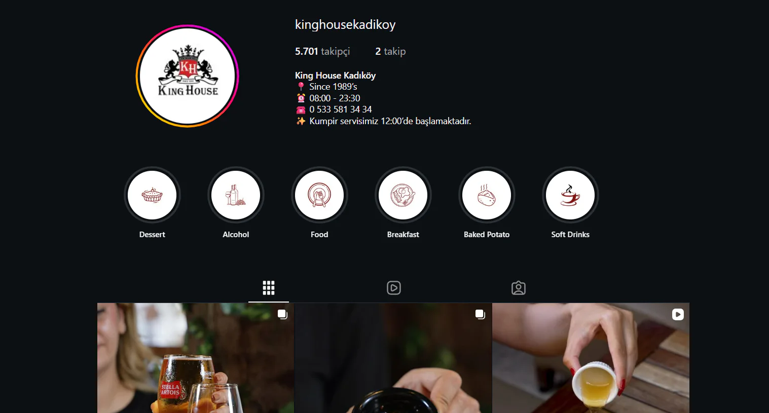 Kinghouse Restoran İşletmesi proje ekran görüntüsü